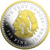 Stříbrná medaile 5 oz Aztécký kalendář Pozlacený