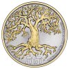 Stříbrná mince 1 oz Strom života - zlacená