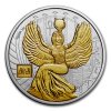Střbrná mince 1oz bohové Egypta - Isis 2023 Zlacená limitovaná edice