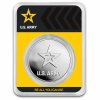 1 oz silver round u s army logo new in tep 286207 slab