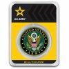 1 oz silver colorized round u s army seal in tep 269179 slab