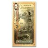 2 florida goldback aurum gold foil note 24k 308546 slab