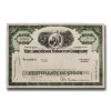 the american tobacco company stock certificate green 43128 Slab