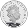 queen 2020 uk one ounce silver proof coin obverse tone uk20quhs