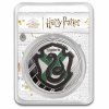 harry potter 1 oz silver houses slytherin colorized with tep 296161 slab