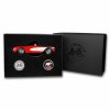 1959 corvette 2 x 1 oz silver round die cast car set red 274027 slab