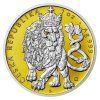 Stříbrná mince 1 oz Český lev 2026 Zlacený