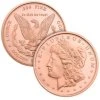 GSM Morgan Dollar 1 oz Copper Round Reverse 1 440x440