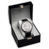 silver britannia leather watch 321589 rev