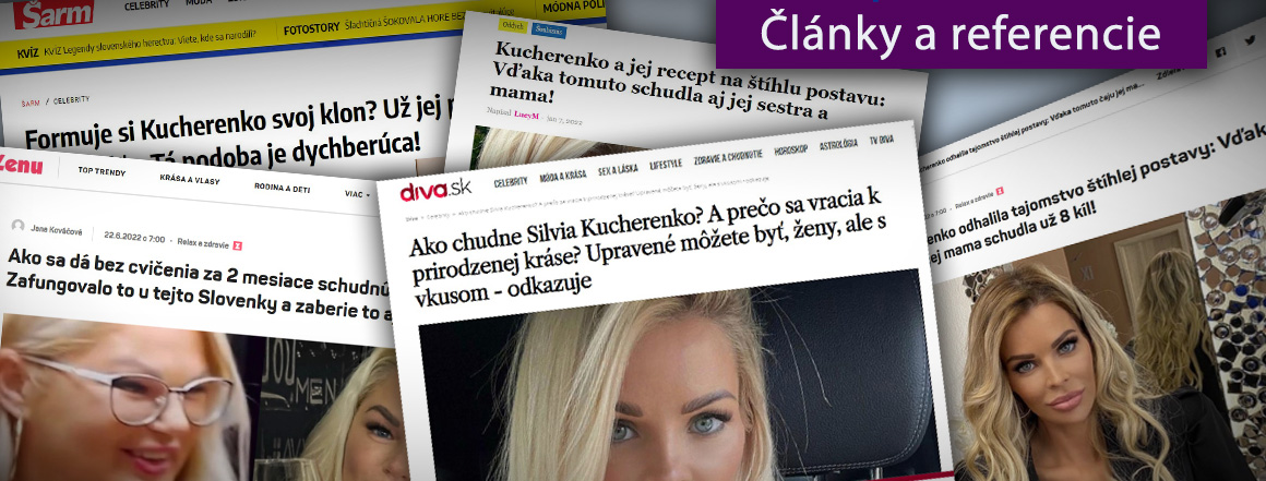 Napísali o produktoch Silvia Kucherenko