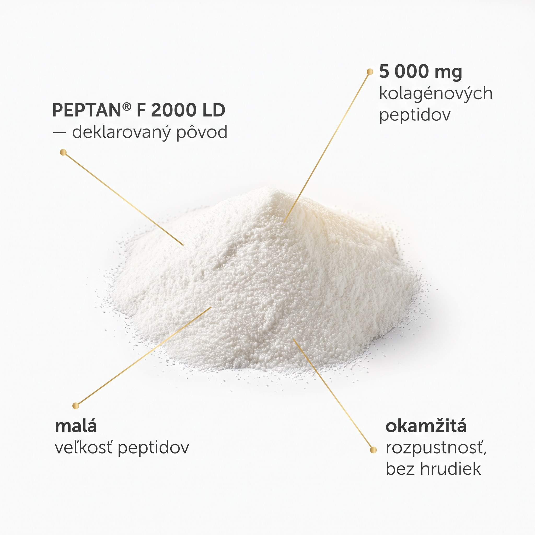 Rybie kolagénové peptidy PEPTAN® — jemný rozpustný prášok Silwer