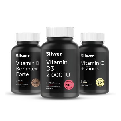 Vitamin D3 VitC Zinok VitB komplex bundle Imunita Zima