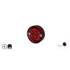 Svítilna LED 12/24V červená kulatá