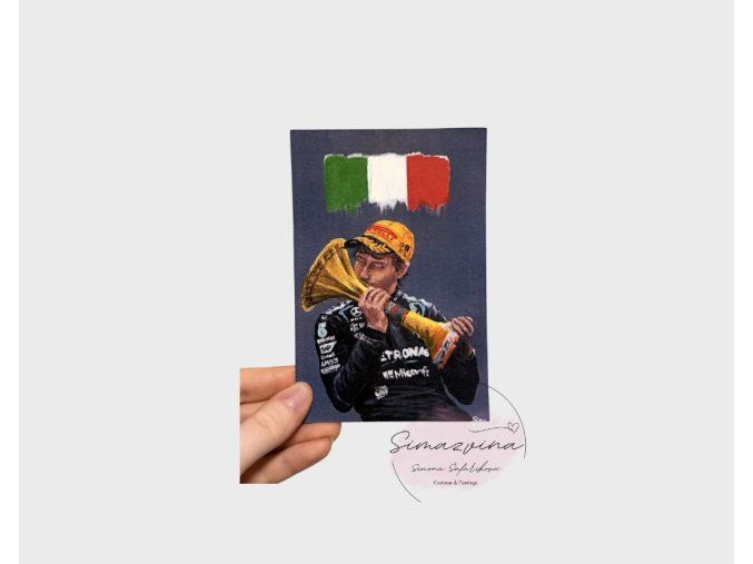 15x10cm print - Kimi first win