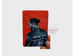 HAM red - Samolepka třpytivá