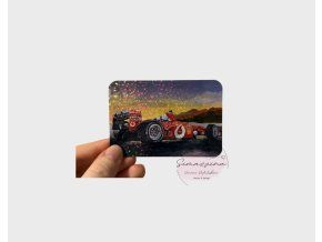 "Ferrari sunset" - Samolepka třpytivá