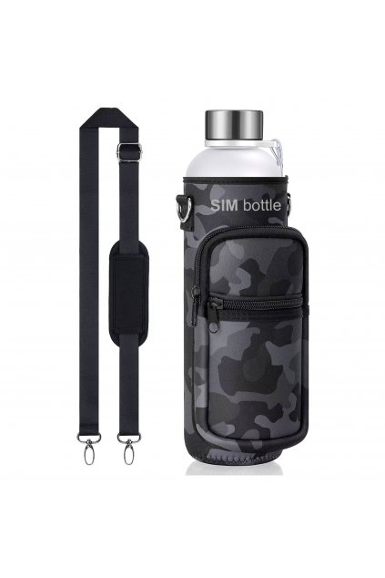 khaki with logo and lid