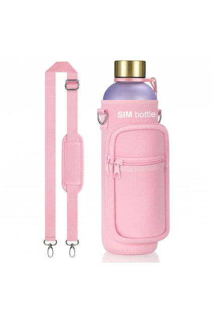 pink with logo and lid