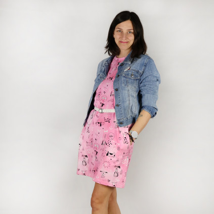 šaty Slim psí máma