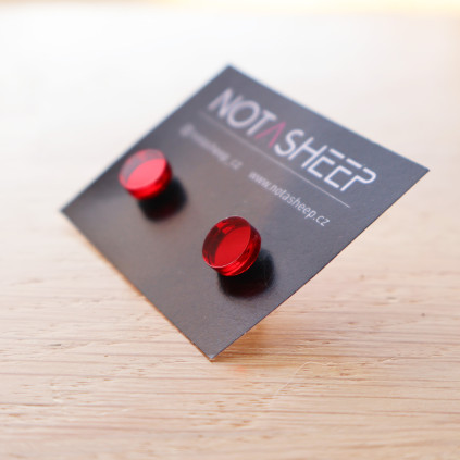 naušnice notasheep červené