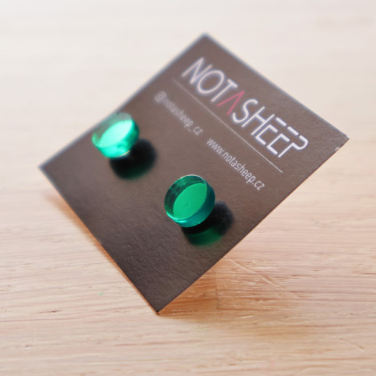 naušnice notasheep smaragdové 2