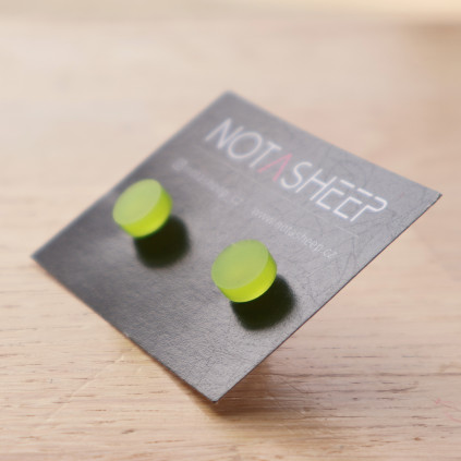 naušnice notasheep limetka matné 2