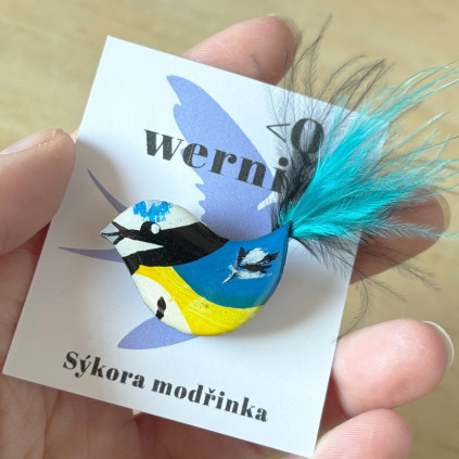 brož wernis sýkora modřinka 2