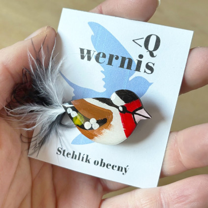 brož wernis stehlík obecný