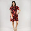 šaty Ella červené květy 2