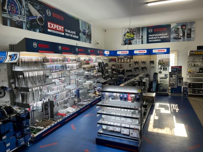Přestavba prodejního koutku BOSCH příslušenství