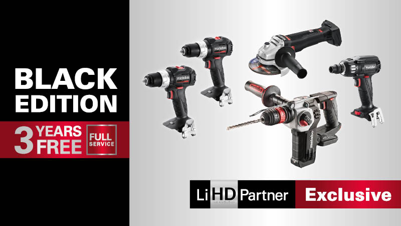 METABO BLACK EDITION - Full Service zdarma na 3 roky!