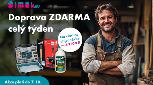 Mimořádná akce: nákup s dopravou ZDARMA!