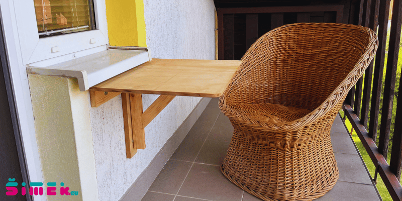 Inspirace: výroba nástěnného skládacího stolku