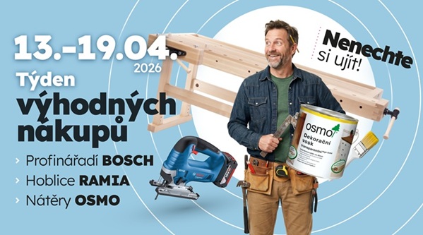 Týden výhodných nákupů OSMO, RAMIA a BOSCH