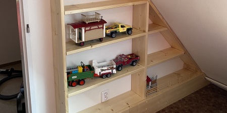 Výroba police a pokosová pila Metabo v akci