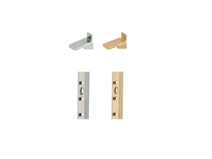 Hlavní obrázek Hettich podpěrka polic Vari, ocel pozinkovaná, 10 x 5 mm