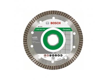 168951|||Hlavní obrázek Bosch kotouč diamantový Best for Ceramic Extra Clean Turbo 125 x 22,23 x 1,4 x 7 mm
