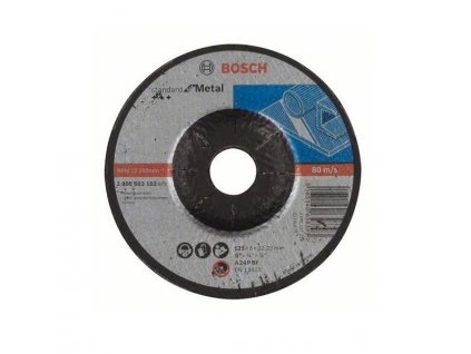 182004|||Hlavní obrázek Bosch brusný kotouč Standard for Metal 125 x 6 x 22,23 mm