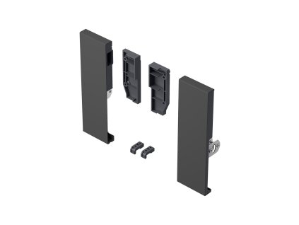 Hettich ArciTech antracitová spojka pro čelo 186 mm
