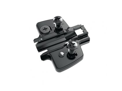 Hettich Montážní podložka s předmont. eurošrouby, černý obsidián, D=1.5 mm, Ø 5 x 12