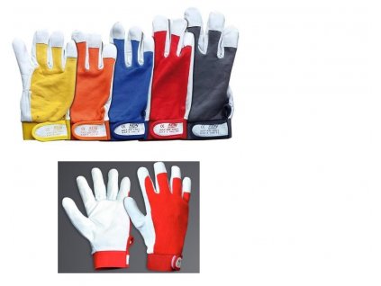 208734|||Hlavní obrázek ADV rukavice kombinované DORO vel 8-oranžové