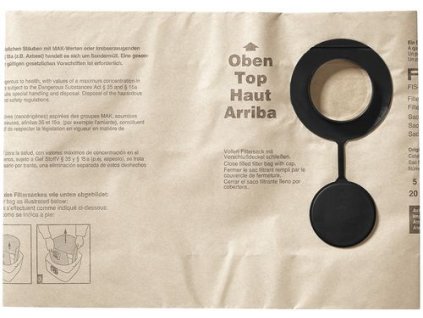 Festool dvouvrstvý filtrační vak, schválený podle BIA FIS-SR 12/14 /5 pro SR12, SR14