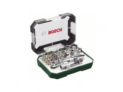 192974|||Hlavní obrázek Bosch 26dílná sada šroubovacích barevných bitů a ráčen