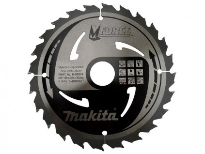 Hlavní obrázek Makita B-08034 Pilový kotouč na dřevo MForce, 180x30mm, 24 zubů
