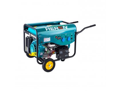 Hlavní obrázek Heron hybridní benzínová 13HP/5,5kW a plynová (LPG/NG) elektrocentrála s podvozkem a el. startem