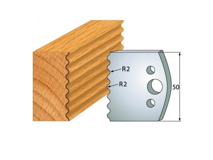 155017|||Hlavní obrázek Flury Profilový nůž 50x4mm profil 552