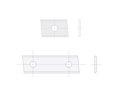 184467|||Hlavní obrázek Igm N014 Žiletka tvrdokovová Z2 zkosená - 30x12x1,5 UNI P