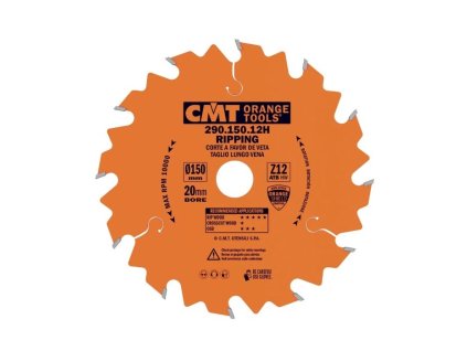 Hlavní obrázek Cmt Orange pilový kotouč pro podélné řezy D160 x 2,2 x 20 mm Z12 HW
