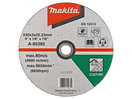 Makita A-85385 řezný kotouč na kámen 230 x 3 x 22 mm