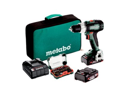Metabo AKU příklepová vrtačka SB 18 L Set, 2x 18V 2,0Ah v brašně